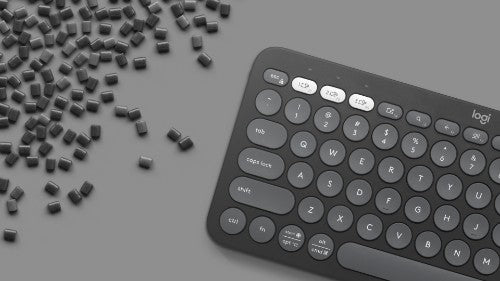 Logitech Pebble Keys 2 K380s keyboard Universal Bluetooth QWERTY English Graphite