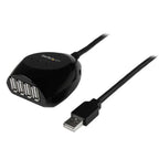 StarTech.com USB2EXT4P15M interface hub 480 Mbit/s Black