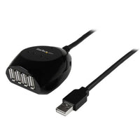 StarTech.com USB2EXT4P15M interface hub 480 Mbit/s Black