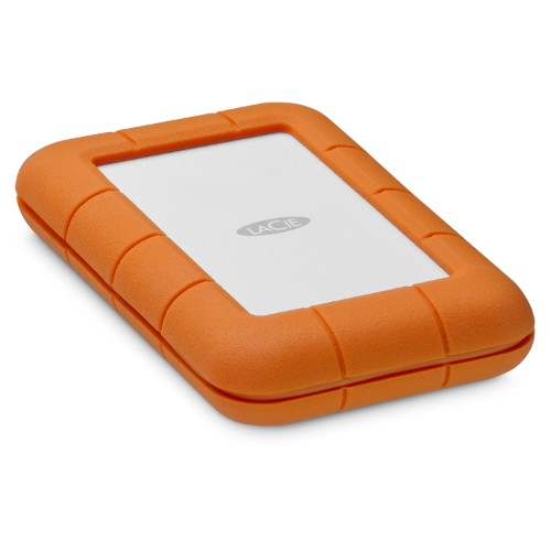 LaCie Rugged USB-C external hard drive 5 TB Gray, Yellow