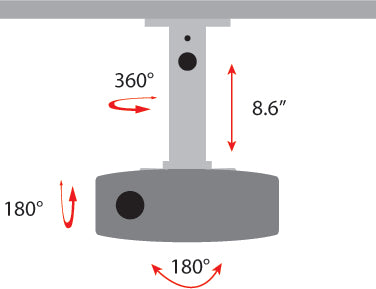 Amer Networks AMRP100B project mount Ceiling Black