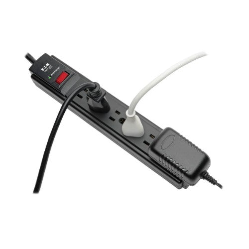 Tripp Lite TLP615B surge protector Black 6 AC outlet(s) 120 V 177.2" (4.5 m)