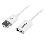 StarTech.com USBEXTPAA1MW USB cable USB 2.0 39.4" (1 m) USB A White