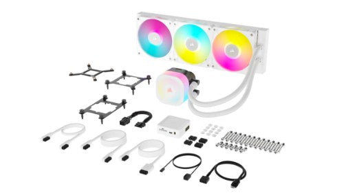 Corsair iCUE LINK TITAN RX RGB Processor All-in-one liquid cooler 4.72" (12 cm) White 1 pc(s)