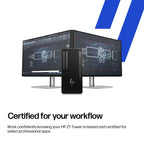 HP Z1 Tower G1i Desktop PC Wolf Pro Security Edition Intel Core Ultra 9 285 64 GB DDR5-SDRAM 1 TB SSD Windows 11 Pro Black