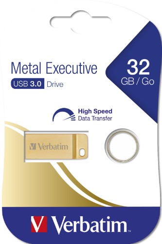 Verbatim Metal Executive USB flash drive 32 GB USB Type-A 3.2 Gen 1 (3.1 Gen 1) Gold