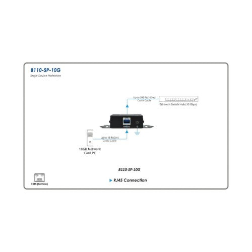 Tripp Lite B110-SP-10G surge protector Black