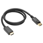 Tripp Lite P582-003-V2-ACT video cable adapter 35.8" (0.91 m) HDMI DisplayPort Black