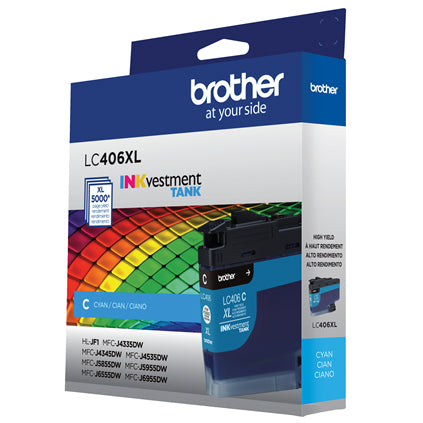 Brother LC406XLCS ink cartridge 1 pc(s) Original High (XL) Yield Cyan