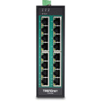 Trendnet TI-PG160 network switch Unmanaged Gigabit Ethernet (10/100/1000) Power over Ethernet (PoE) Black