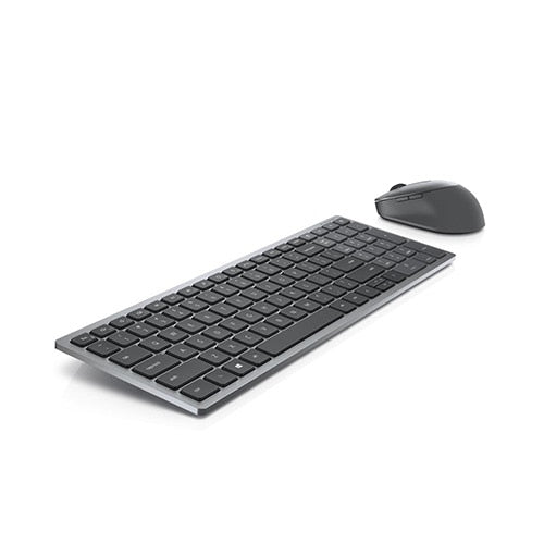DELL KM7120W keyboard Mouse included Office RF Wireless + Bluetooth French Gray, Titanium