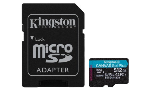 Kingston Technology Canvas Go! Plus 512 GB MicroSD UHS-I Class 10