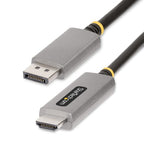 StarTech.com 133DISPLAYPORTHDMI21 video cable adapter 78.7" (2 m) DisplayPort HDMI Black, Silver