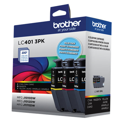 Brother LC4013PKS ink cartridge 1 pc(s) Original Standard Yield Cyan, Magenta, Yellow