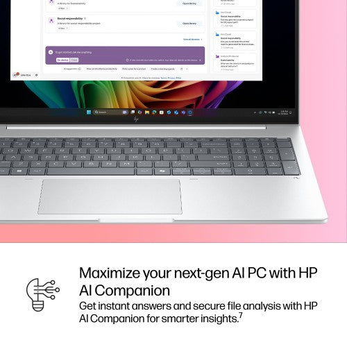 HP EliteBook 8 G1a Next Gen AI PC Wolf Pro Security Edition Copilot+ PC AMD Ryzen AI 7 PRO 350 Laptop 16" Touchscreen WUXGA 16 GB DDR5-SDRAM 512 GB SSD Wi-Fi 7 (802.11be) Windows 11 Pro Silver