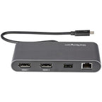 StarTech.com TB3DKM2DPL laptop dock/port replicator Wired Thunderbolt 3 Gray