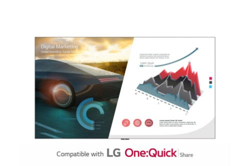 LG LAEC015-GN2 signage display Digital signage flat panel 136" LED Wi-Fi 500 cd/m² Full HD Black Built-in processor WebOS