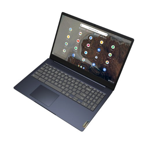 Lenovo IdeaPad 3 Chrome 15IJL6 Intel® Pentium® Silver N6000 Chromebook 15.6" Touchscreen Full HD 4 GB LPDDR4x-SDRAM 128 GB eMMC Wi-Fi 6 (802.11ax) ChromeOS English Blue