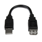 StarTech.com USBEXTAA6IN USB cable USB 2.0 5.98" (0.152 m) USB A Black