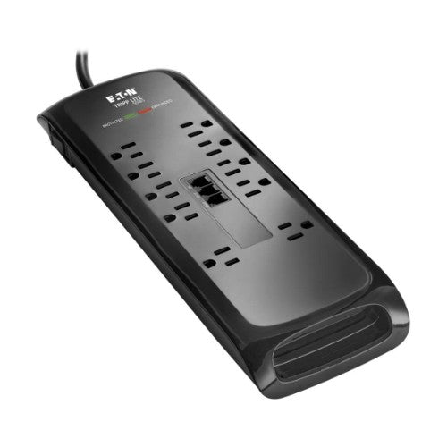 Tripp Lite TLP1008TEL surge protector Black 10 AC outlet(s) 120 V 94.5" (2.4 m)