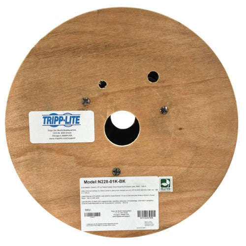 Tripp Lite N228-01K-BK networking cable Black 12007.9" (305 m) Cat6 U/UTP (UTP)
