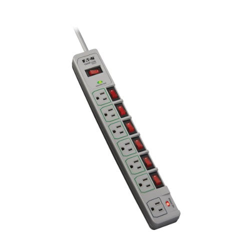 Tripp Lite TLP76MSG surge protector Gray 7 AC outlet(s) 120 V 72" (1.83 m)