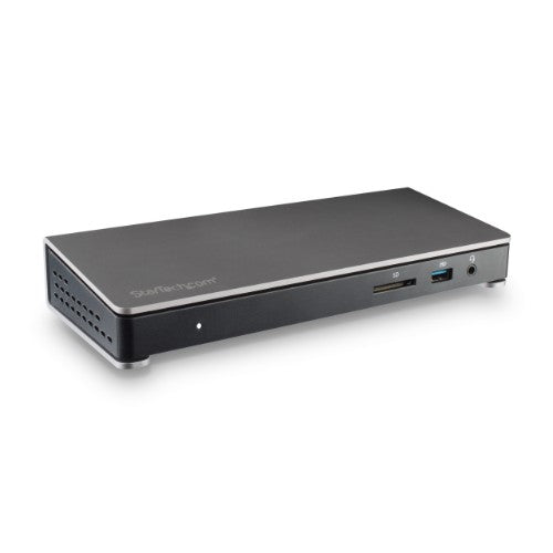 StarTech.com TB3DOCK2DPPD laptop dock/port replicator Wired USB 3.2 Gen 1 (3.1 Gen 1) Type-C Black
