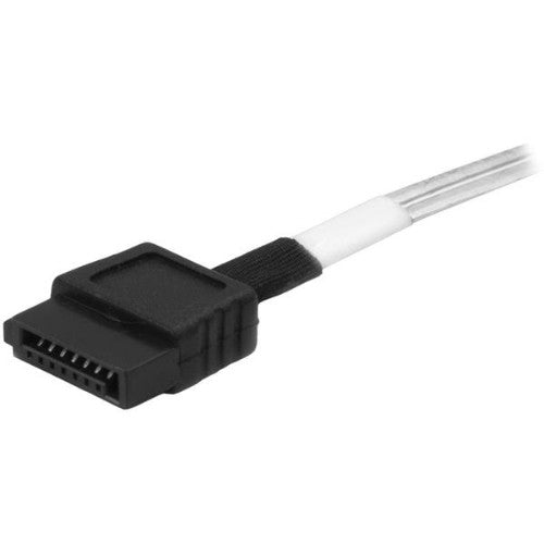 StarTech.com SAS43SAT1M Serial Attached SCSI (SAS) cable 39.4" (1 m) Black, Silver