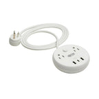 Tripp Lite TLP28PD57WCAM surge protector White 2 AC outlet(s) 120 V 72" (1.83 m)