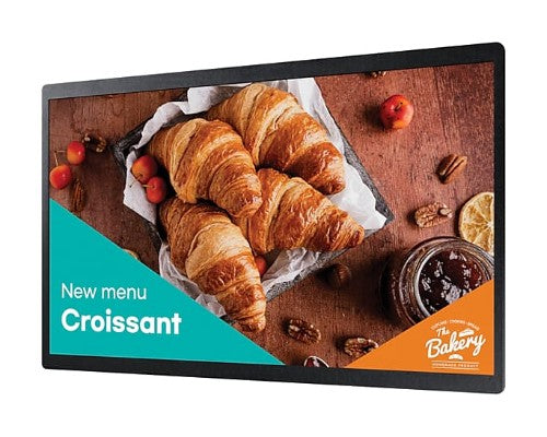 Samsung LH24QBCEBGC Digital signage flat panel 24" LCD Wi-Fi 250 cd/m² Full HD Black Tizen 7.0