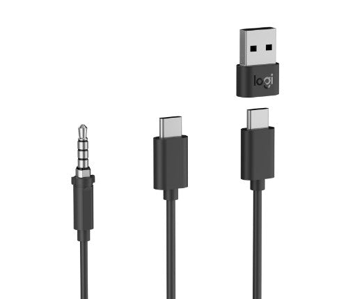 Logitech 981-001008 headphones/headset Wired In-ear Office/Call center USB Type-C Graphite