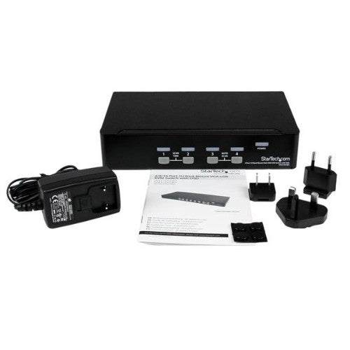 StarTech.com SV431DUSBU KVM switch Rack mounting Black