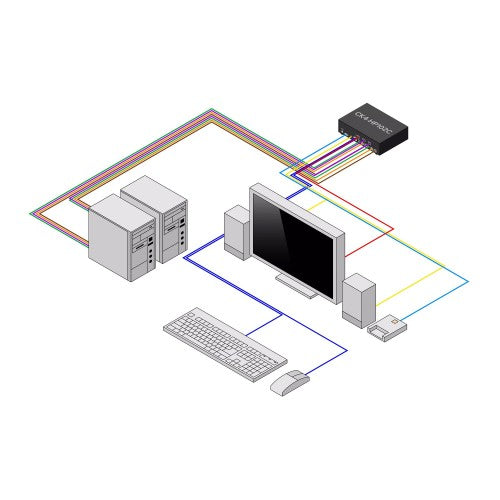 StarTech.com CK4-HP102C KVM switch Black