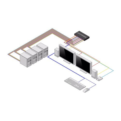 StarTech.com CK4-PS104C KVM switch Black