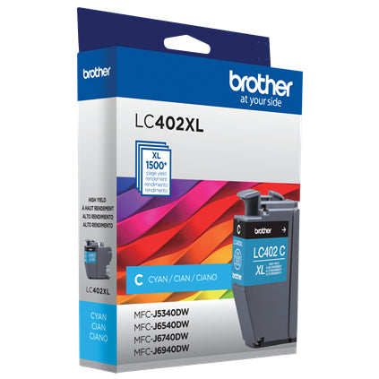 Brother LC402XLCS ink cartridge 1 pc(s) Original High (XL) Yield Cyan