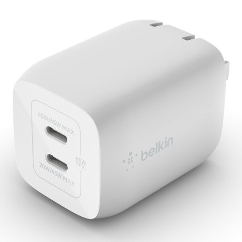Belkin WCH013dq2MWH-B6 Laptop, Smartphone, Tablet White AC Fast charging Indoor