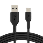 Belkin CAB001BT1MBK USB cable 39.4" (1 m) USB A USB C Black