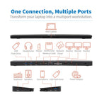 Tripp Lite U442-DOCK7D-B laptop dock/port replicator Wired USB 3.2 Gen 1 (3.1 Gen 1) Type-C Black