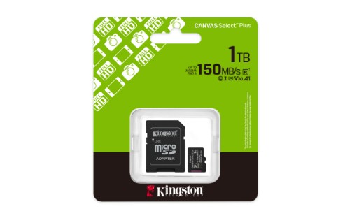 Kingston Technology Canvas Select Plus Gen3 1 TB MicroSDXC UHS-I Class 10