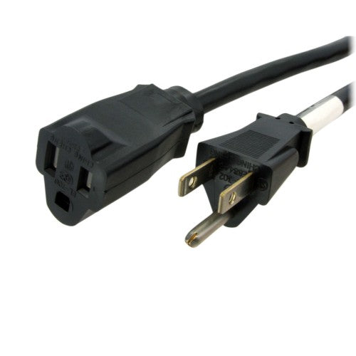StarTech.com PAC10115 power cable Black 181.1" (4.6 m) NEMA 5-15R NEMA 5-15P