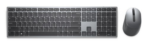 DELL KM7321W keyboard Mouse included Office RF Wireless + Bluetooth US English Gray, Titanium