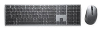 DELL KM7321W keyboard Mouse included Office RF Wireless + Bluetooth US English Gray, Titanium