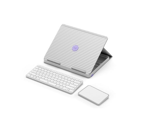 Logitech 920-011238 mobile device keyboard QWERTY English Bluetooth Gray, Violet, White