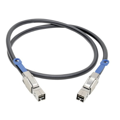 Tripp Lite S528-01M Serial Attached SCSI (SAS) cable 39.4" (1 m) 12 Gbit/s Black, Blue, Metallic