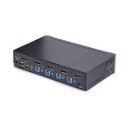 StarTech.com D86A2-4-PORT-8K-KVM KVM switch Black