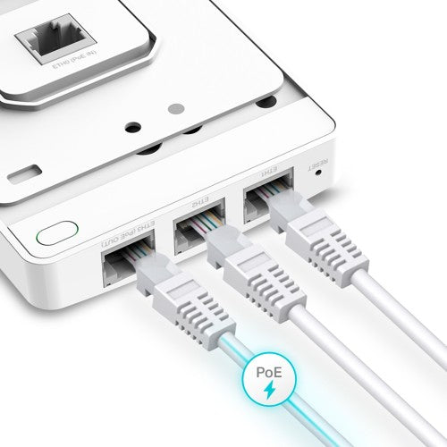 TP-Link Omada EAP615-WALL wireless access point 1774 Mbit/s White Power over Ethernet (PoE)