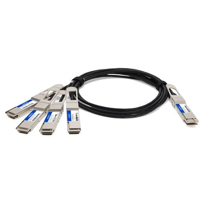 AddOn Networks DAC-Q56DD-4Q28-2-5M-AO InfiniBand/fibre optic cable 98.4" (2.5 m) 4xQSFP28 QSFP-DD Black, Silver