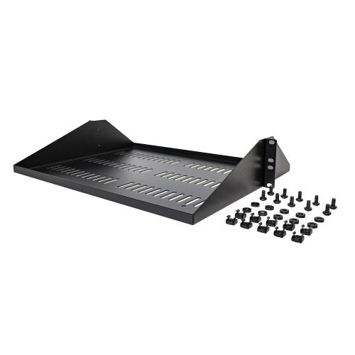 StarTech.com SHELF-2U-14-CENTER-V rack accessory Rack shelf