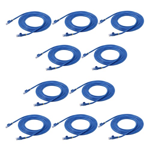 StarTech.com N6PATCH10BL10PK networking cable Blue 120" (3.05 m) Cat6 U/UTP (UTP)