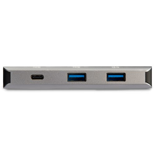 StarTech.com HB31C2A1CGB laptop dock/port replicator USB 3.2 Gen 2 (3.1 Gen 2) Type-C Black, Gray